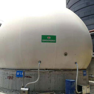 गुणवत्ता  PES PVC PDFE Double Membrane Biogas Holder Gas Holder In Biogas Plant कारखाना