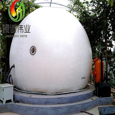 गोल आकार में भंडारण के लिए संक्षारण रोधी पीईएस/पीवीसी/पीडीएफई मीथेन गैस टैंक