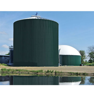 Q355B Q235B स्टील प्लेट एनाएरोबिक डाइजेस्टर टैंक साइट पर स्थापना